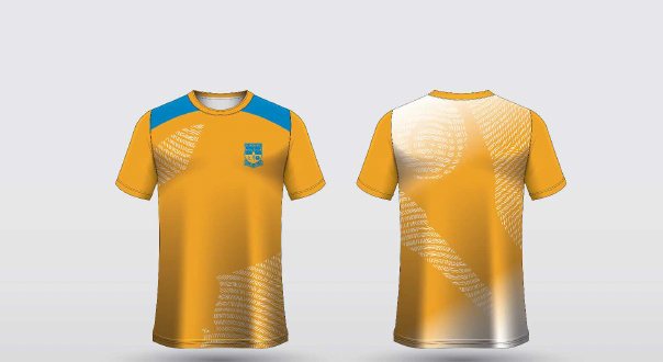 TC6 – Gold – St Andrew's shirt, front and back